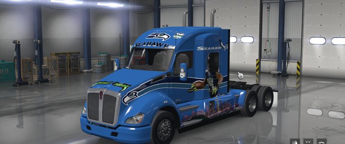 Skins Seattle Seahawks Marshawn Lynch American Truck Simulator mod