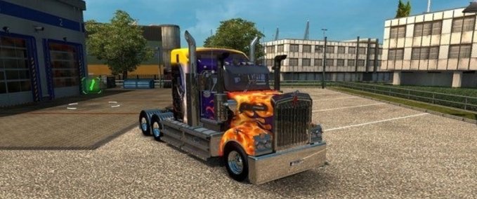 Trucks MegaTilt Transformer skin for the Kenworth T908 American Truck Simulator mod