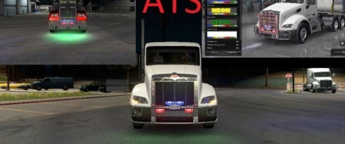 Anbauteile ATS Neon – Five Colors American Truck Simulator mod