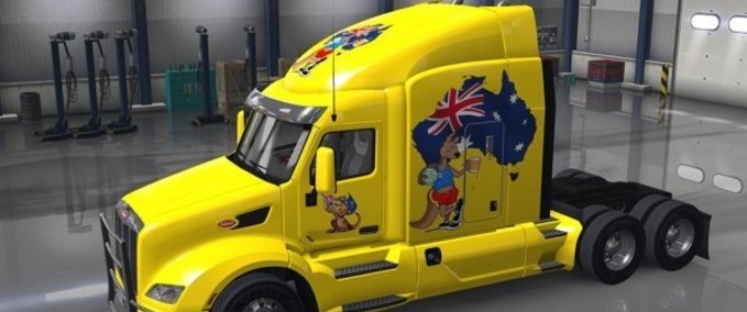 Trucks Peterbilt 579 Kangaroo with Beer Skin American Truck Simulator mod