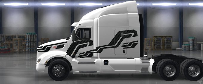 Trucks Carbon Insertions Skin Pack For Peterbilt 579 American Truck Simulator mod