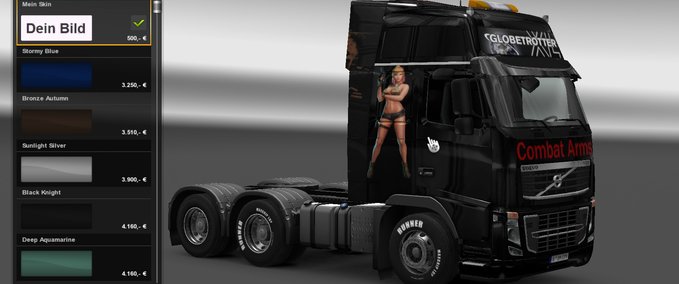 Skins Volvo FH 16 Combat Arms Eurotruck Simulator mod