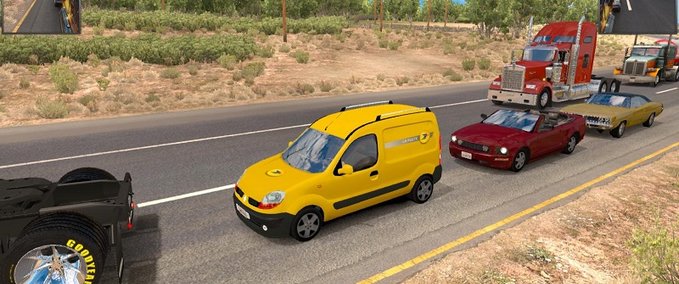 Mods RENAULT KANGOO AI American Truck Simulator mod
