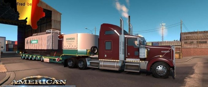 Trailer Siemens Trafo Trailer American Truck Simulator mod