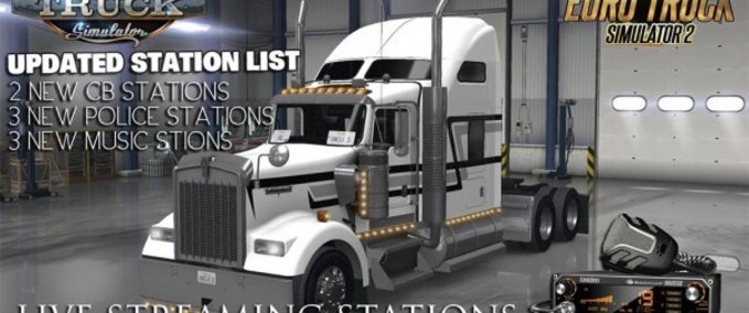 Mods Uncle D Ats Ets@ Cb Radio Chatter Live Stream Stations American Truck Simulator mod