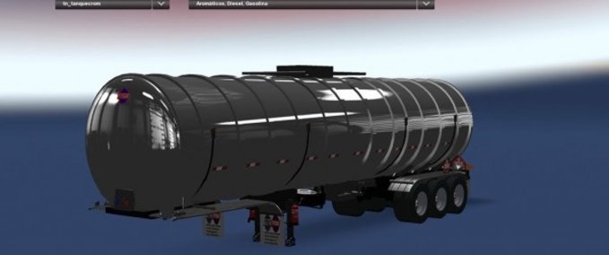 Trailer Chrome Tanker American Truck Simulator mod