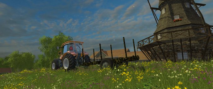 Sonstige Anhänger Kleiner Holztrailer "Hunter Camon" Landwirtschafts Simulator mod
