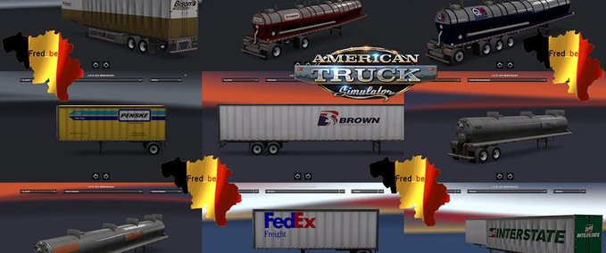 Trailer Trailer-Pack Replaces American Truck Simulator mod