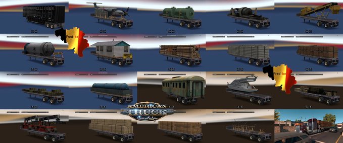 Trailer Trailer-Pack Overweight  American Truck Simulator mod