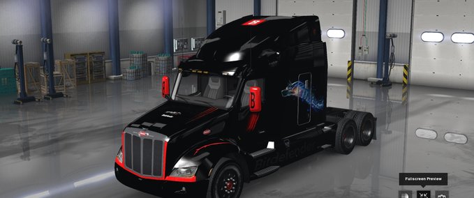Trucks Bitdefender haut für Peterbilt 579 American Truck Simulator mod