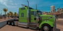 Kenworth W900 Green, Black and White Stripes 