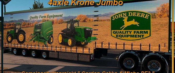 Trailer 4axle Krone Jumbo American Truck Simulator mod