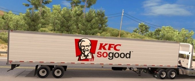 Trailer KFC standalone reefer trailer American Truck Simulator mod