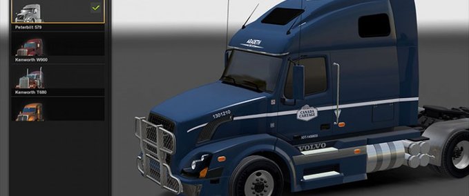 Trucks Canada Cartage Volvo VNL American Truck Simulator mod