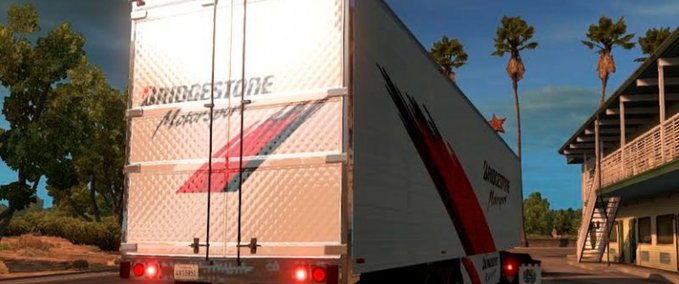 Trailer Trailer Bridgestone Motorsport American Truck Simulator mod