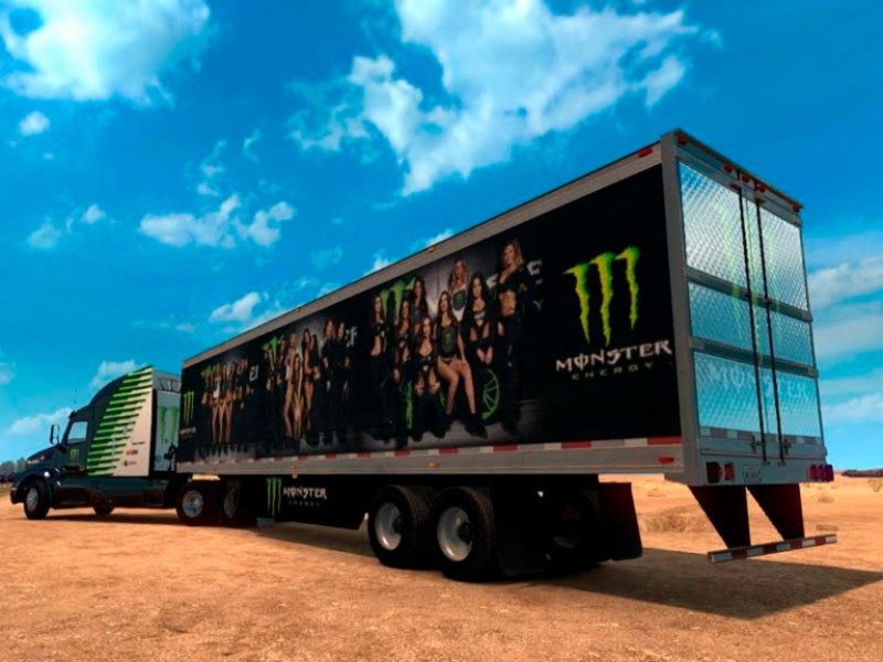 Monster Energy Truck and Trailer 