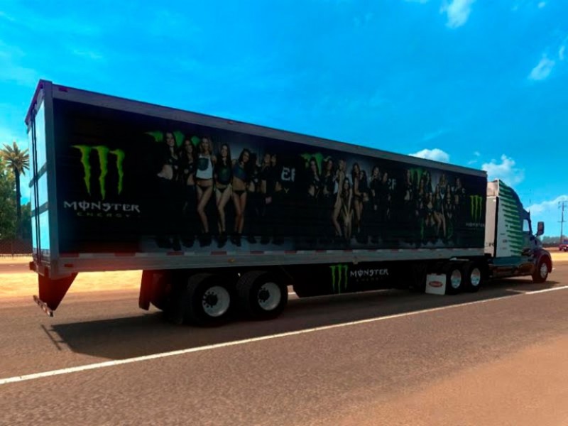 Monster Energy Truck and Trailer 