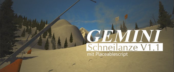 Sonstiges Gemini Schneilanze Skiregion Simulator mod