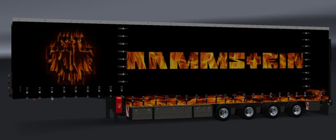 Skins Rammstein Krone 4axe Trailer Pack Eurotruck Simulator mod