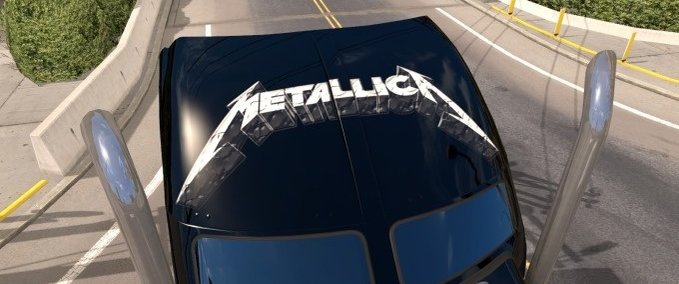 Skins Metallica Kenworth W900 American Truck Simulator mod