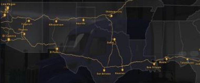 Maps Coast to Coast & MHA Connection Patch American Truck Simulator mod