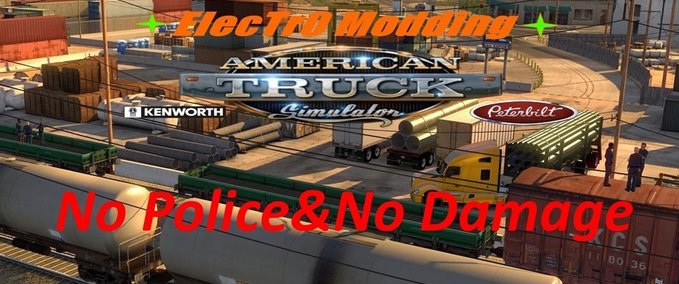 Mods No Police &No Damage  American Truck Simulator mod