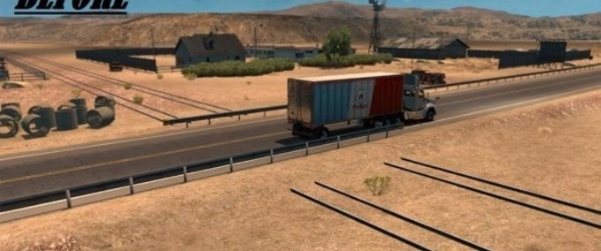 Maps Route 93 RR Crossings American Truck Simulator mod