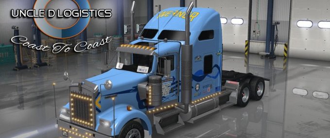 Trucks Uncle D Logistics – Werner Trucking Kenworth W900 American Truck Simulator mod