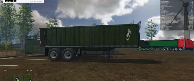 Auflieger Fliegl ASS298 Auto Forestry Landwirtschafts Simulator mod