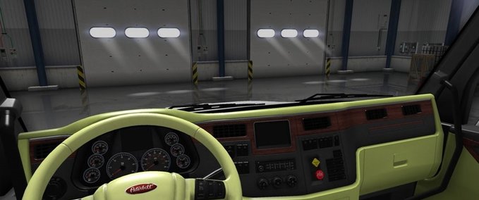 Interieurs Peterbilt 579 Creme Interior American Truck Simulator mod