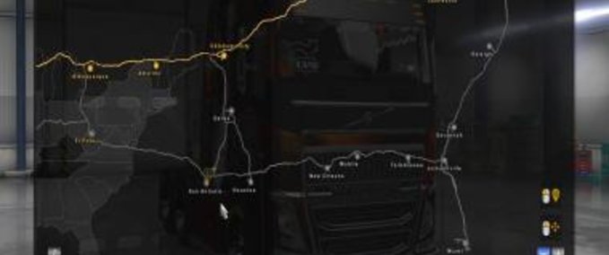 Maps MANTRIDS COAST TO COAST American Truck Simulator mod