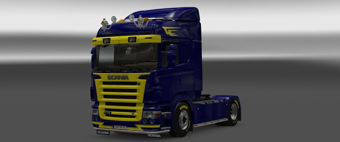 Skins Scania Blue und Yellow Eurotruck Simulator mod