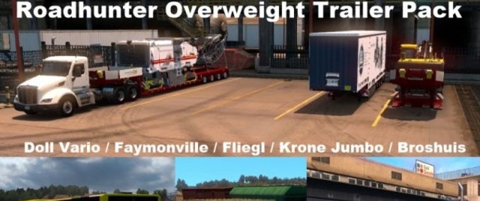 Trailer Roadhunter 58 Overweight Trailer Pack American Truck Simulator mod
