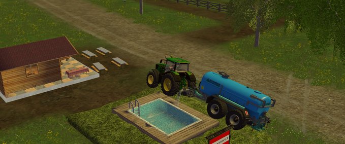 Platzierbare Objekte Pool  Landwirtschafts Simulator mod