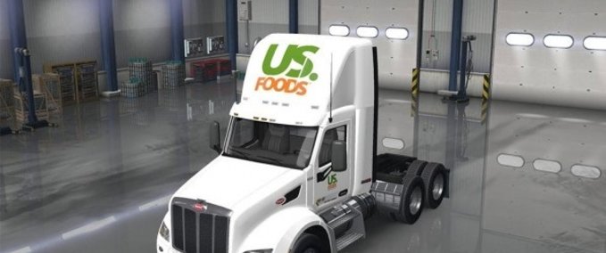 Trucks Peterbilt 579 DayCab US Foods American Truck Simulator mod