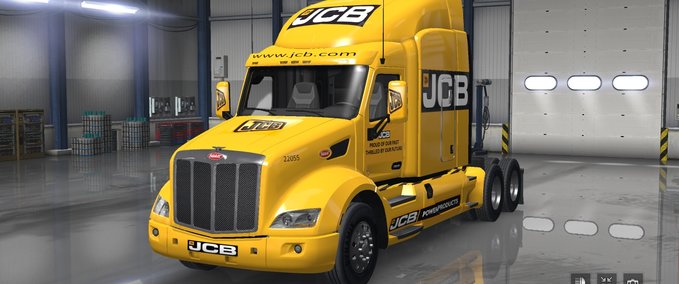 Skins Peterbilt 579 JCB Haut American Truck Simulator mod