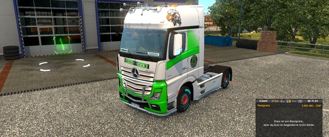 Skins Actros MP4 Borussia MG Skin Eurotruck Simulator mod