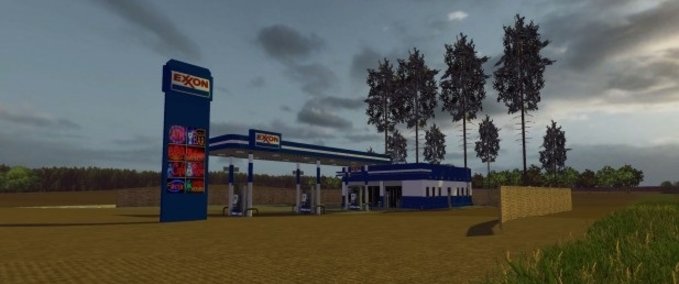 Platzierbare Objekte Exon Gas Station Landwirtschafts Simulator mod