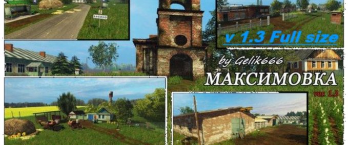 Maps village Maksimovka Landwirtschafts Simulator mod