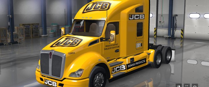 Skins Kenworth T680 JCB Haut American Truck Simulator mod