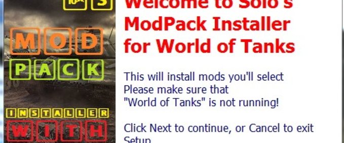 Mod Packs Solo’s Easy ModPack Installer v.1 World Of Tanks mod