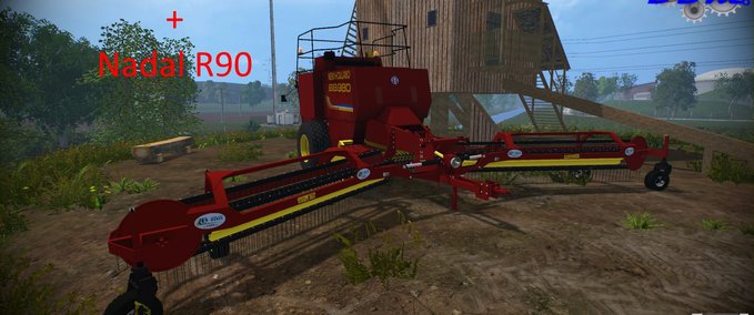 Pressen NH BB980 and Nadal R90 Landwirtschafts Simulator mod