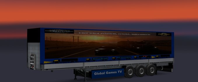 Standalone-Trailer Global Games TV Trailer Eurotruck Simulator mod