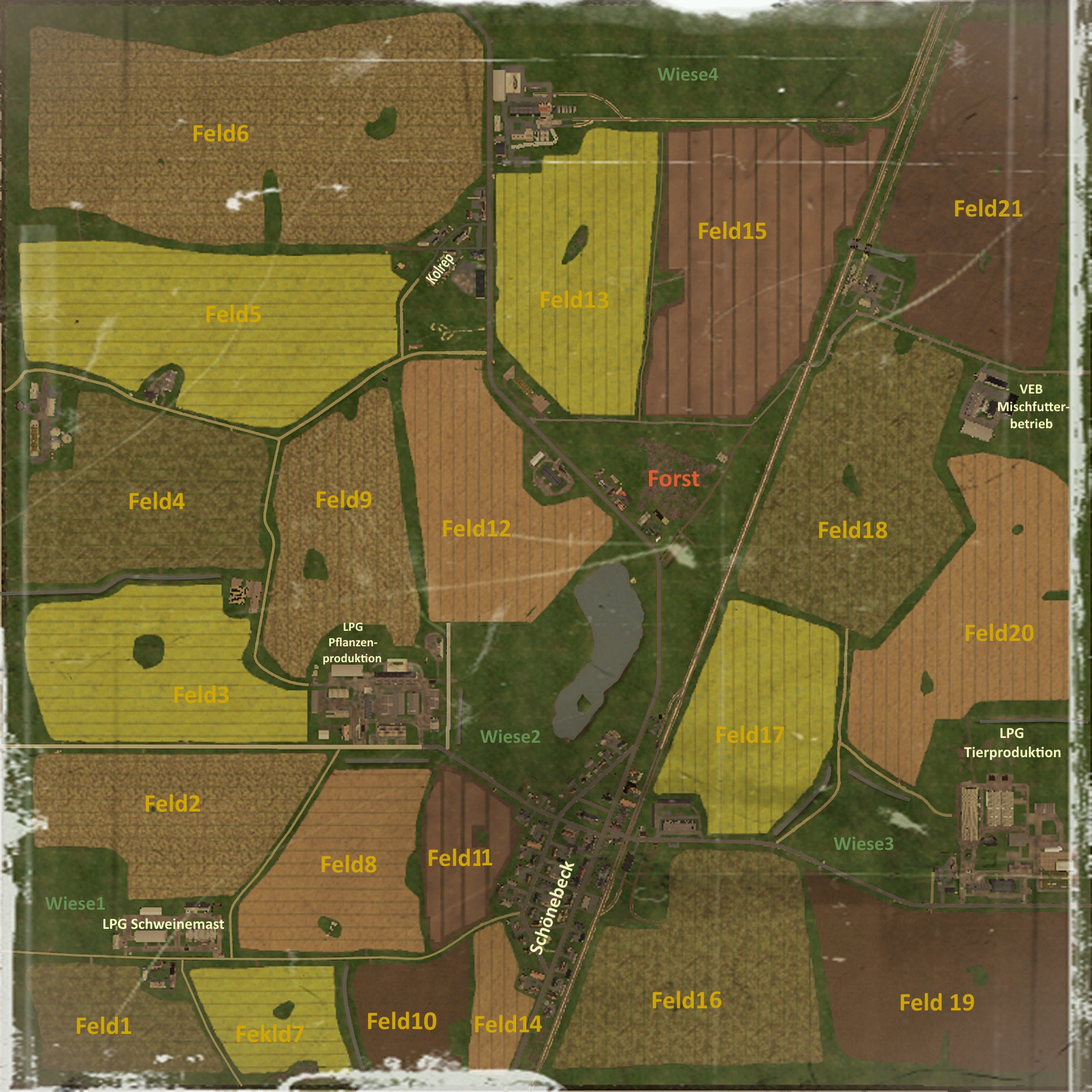 Schönebeck Map - Thumbnail 1