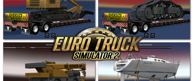 Overweight Overweight trailer  Eurotruck Simulator mod