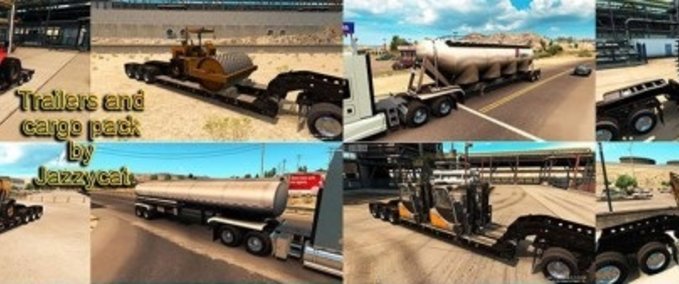 Trailer Trailers and cargo pack by Jazzycat American Truck Simulator mod