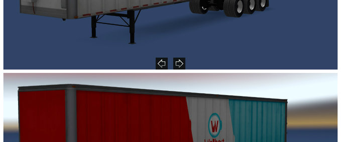 Trailer Box 3 Achsen Trailer American Truck Simulator mod
