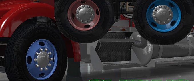 Mods 4Holes lackierbar Felgen American Truck Simulator mod