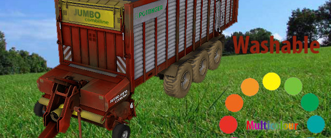 Ladewagen Pöttinger JUMBO 10010 CombiLine  Landwirtschafts Simulator mod