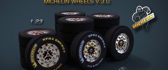 Mods V8K Scania Michelin Wheels  Eurotruck Simulator mod